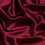 Wine Red 100% Pure Mulberry Silk Fabric 19mm 44" Width Pre - Cut Silk Fabric - NOCHKA
