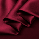 Wine Red 100% Pure Mulberry Silk Fabric 19mm Cut - to - Size Silk Fabric - NOCHKA
