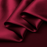 Wine Red 100% Pure Mulberry Silk Fabric 19mm Cut - to - Size Silk Fabric - NOCHKA
