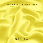 Yellow & Black Pure Mulberry Silk Bonnet – Reversible & Durable - NOCHKA
